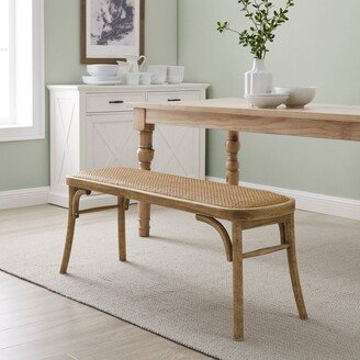 Bernsley Bentwood Rattan Dining Bench