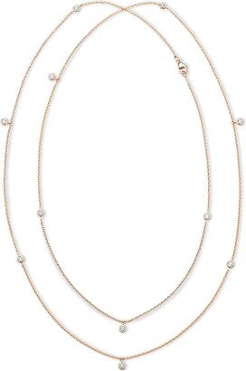 De Beers Jewellers 18kt rose gold diamond Clea long necklace