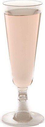 Plastic Champagne Flutes 5 Oz - Hard Disposable Clear