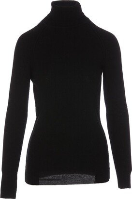 Turtleneck Ribbed Knit Sweater-AA