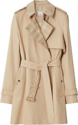 Belted Short Trench Coat-AA