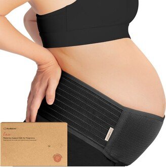 KeaBabies Maternity Belly Band for Pregnancy, Soft & Breathable Pregnancy Belly Support Belt (Midnight Black, X-Large)