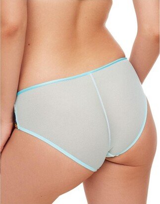 Adore Me Women' Emilie Hipter Panty XS / Lotu Pond Embroidery C05 Blue.