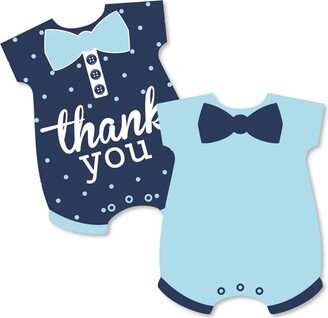 Big Dot Of Happiness Hello Little One & Navy - Shaped Thank You Cards with Envelopes - 12 Ct