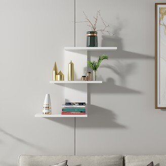 Bosfori Wicker Floating Wall Shelf