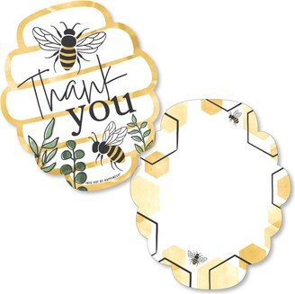 Big Dot Of Happiness Little Bumblebee Baby Shower & Birthday Party Thank You Cards & Envelopes 12 Ct