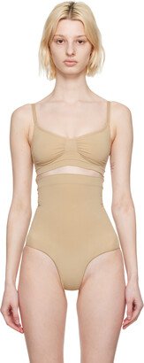 Beige Seamless Sculpt Bralette