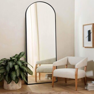 Pexfix Arch Floor & Full Length Black Framed Wall Mirror