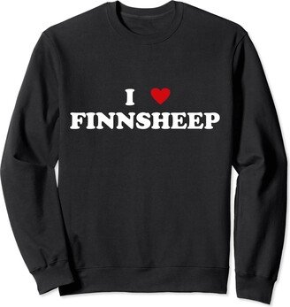 Funny Finnsheep Gift For Men & Women I Heart Breed Cattle Farmer - I Love Finnsheep Sweatshirt