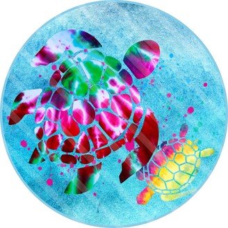 Sea Turtle Sign - Beach Colorful Turtles Decor Ocean Waves Summer -Metal