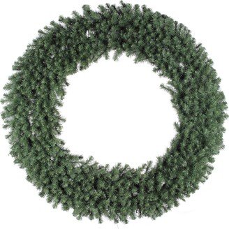 60 Unlit Douglas Fir Artificial Christmas Wreath with 900 PVC Tips - Outdoor Christmas Wreath - Traditional Green PVC Tips - Customize with Lights