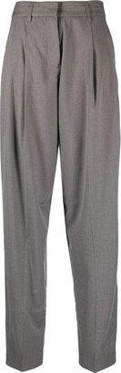 Pleat-Detailing Tailored Trousers