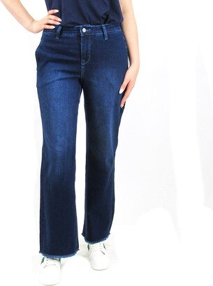 Laurie Felt Womens Daisy Denim Wide Leg Jeans