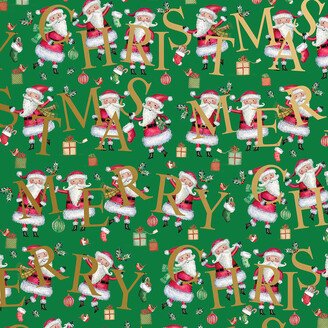 Wrap Merry Santa Green