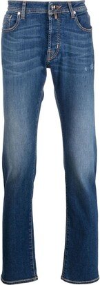 Mid-Rise Straight Leg Jeans-AH