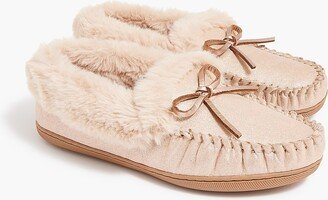 Women's Shimmer Shearling-Lined Slippers