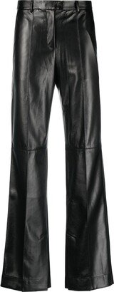 Eco Leather straight-leg trousers