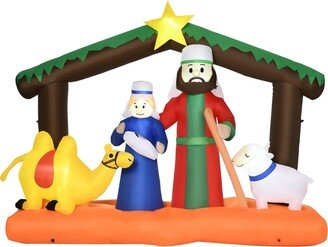 7.5' Christmas Inflatable Nativity Scene BlowUp Outdoor Display