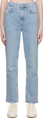 Blue Stovepipe Jeans-AC