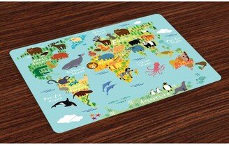 Wanderlust Place Mats, Set of 4