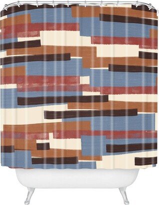 Viviana Gonzalez Western Desert Vibes Shower Curtain Brown