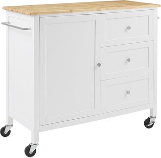 Soren Wood Top Kitchen Island/Cart