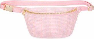 Shimmer Woven Fanny In Pink