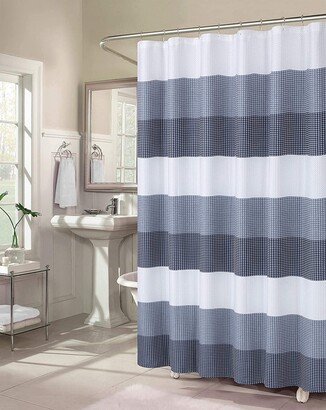 Shades Ombré Waffle Texture Shower Curtain-AD