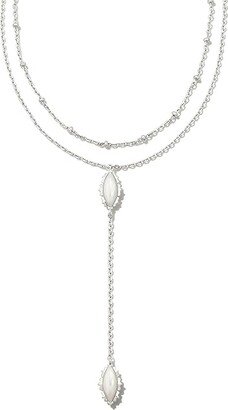 Genevieve Multistrand Y-Necklace (Silver) Necklace