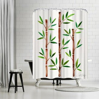 71 x 74 Shower Curtain, Bamboo by Cat Coquillette