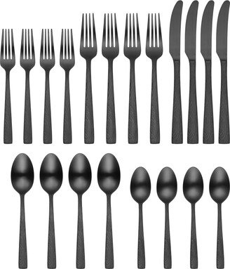 Elmcrest Midnight 20 Piece Everyday Flatware Set, Service For 4