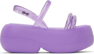 Purple Airbubble Platform Sandals