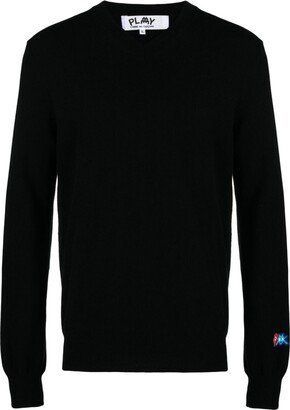 Logo-Patch Wool Jumper-AD