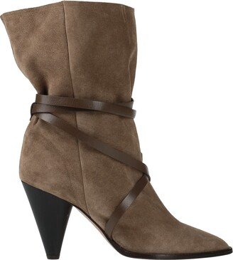 Ankle Boots Khaki-AN