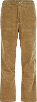 Buttoned Straight Leg Trousers
