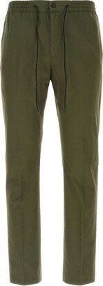 PT Torino Drawstring Straight-Leg Stretched Trousers