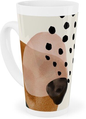 Mugs: Geometric Pattern - Muted Tall Latte Mug, 17Oz, Multicolor