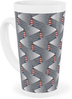 Mugs: Land Ahoy Tall Latte Mug, 17Oz, Gray