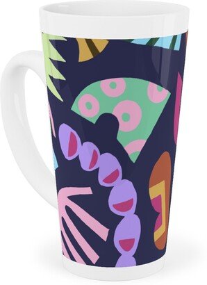 Mugs: Hand Over - Multi Tall Latte Mug, 17Oz, Multicolor