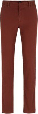 Slim-fit chinos in stretch-cotton gabardine