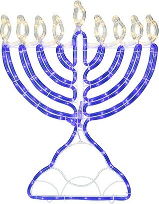 Northlight 150 Clear & Blue Led Hanukkah Menorah Rope Lights