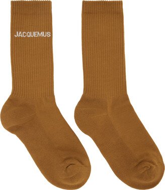 Brown Le Papier 'Les Chaussettes Jacquemus' Socks
