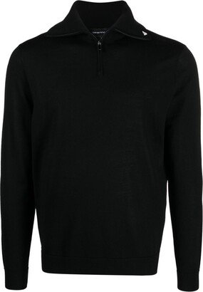 Virgin Wool Half-Zip Jumper