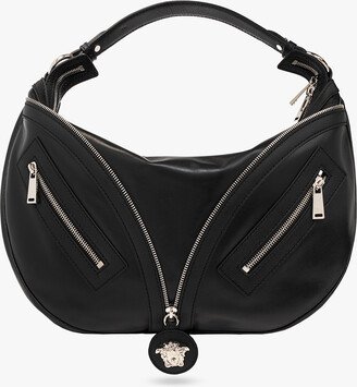 ‘Repeat’ Hobo Shoulder Bag - Black