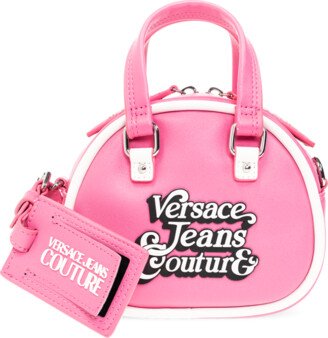 Handbag With Logo - Pink