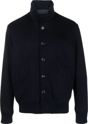 Rondes high-neck virgin-wool jacket