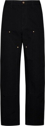 Logo Patch Straight Leg Jeans-BW