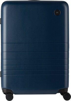 Monos Navy Classic Medium Check-In Suitcase