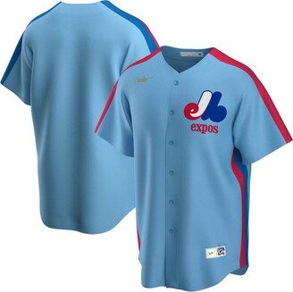 Men's Light Blue Montreal Expos Road Cooperstown Collection Team Jersey