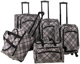 Stripes 5 Piece Spinner Luggage Set